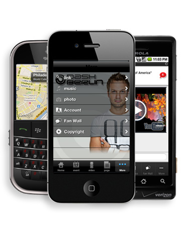 iphone app, blackberry app, android app