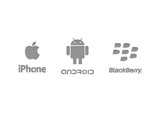 apple app store, android marketplace, blackberry app world