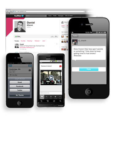 twitter mobile integration