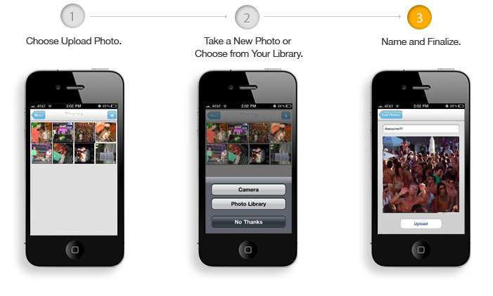 upload photos to android apps, iphone apps, blackberry apps